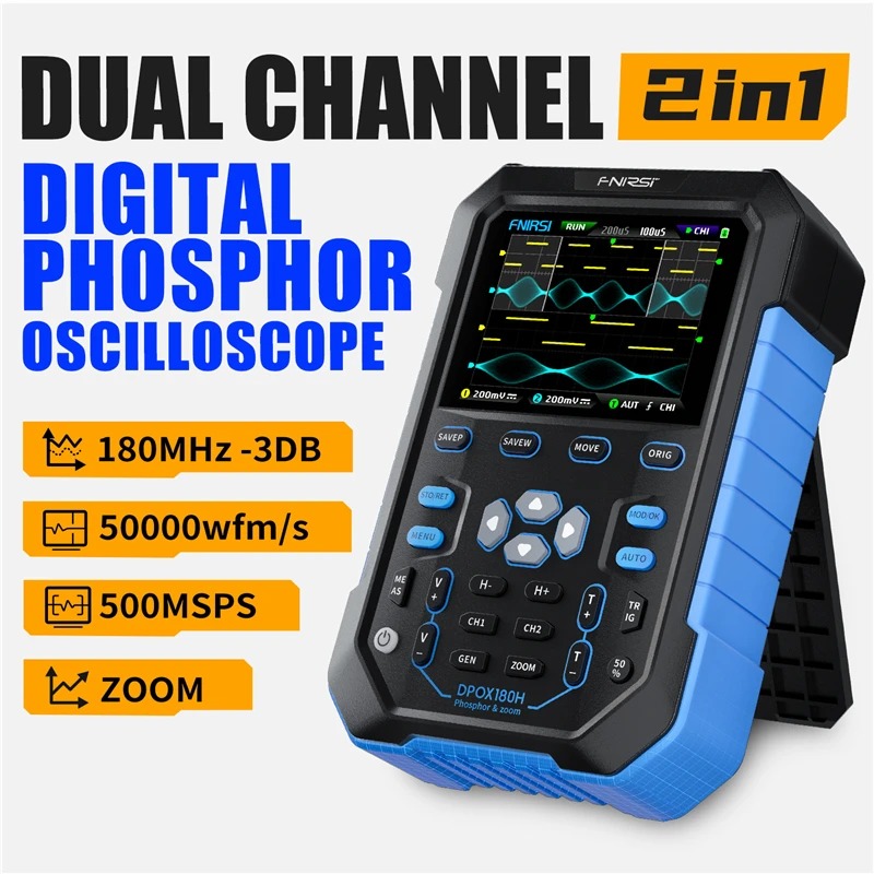 FNIRSI DPOX180H Handheld Digit - Fnirsi Digital Oscilloscope Handheld ulasan dan harga