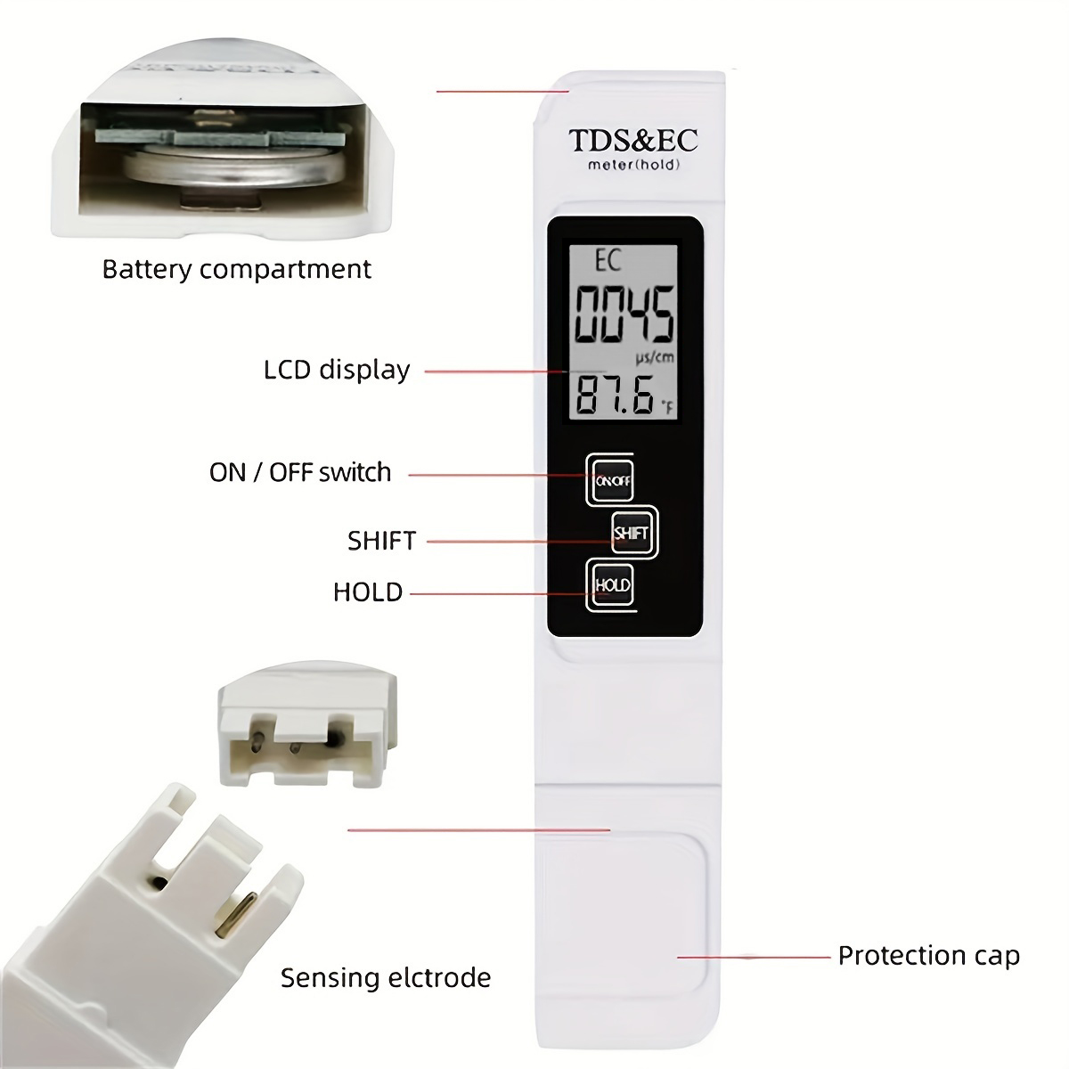 3in1 Water Quality Detection P - Ph Meter Digital Water Tester ulasan dan harga
