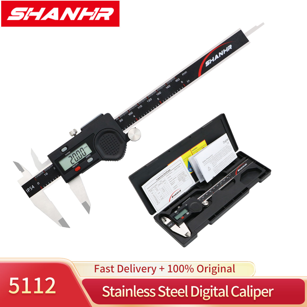SHANHR Electronic Vernier Cali - Digital Caliper 150Mm Stainless Steel ulasan dan harga