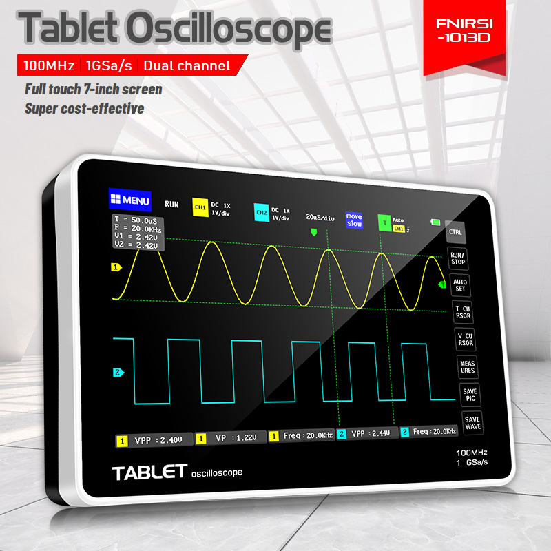 FNIRSI 1013D Dual Channel Tabl - Fnirsi Digital Oscilloscope Handheld ulasan dan harga